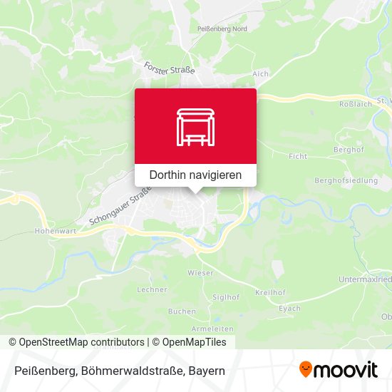 Peißenberg, Böhmerwaldstraße Karte