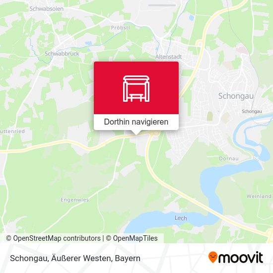 Schongau, Äußerer Westen Karte