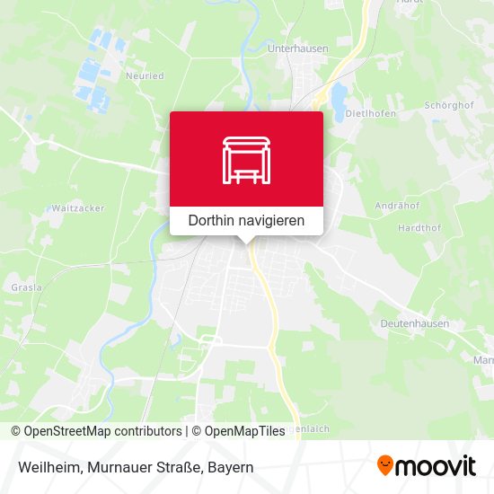 Weilheim, Murnauer Straße Karte