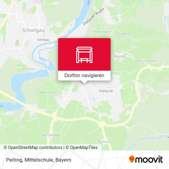 Peiting, Mittelschule Karte