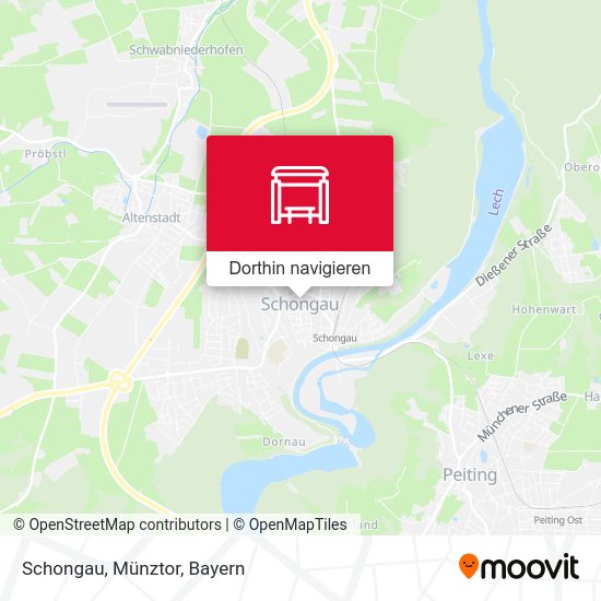 Schongau, Münztor Karte