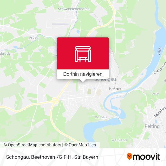 Schongau, Beethoven- / G-F-H.-Str Karte