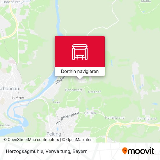 Herzogsägmühle, Verwaltung Karte