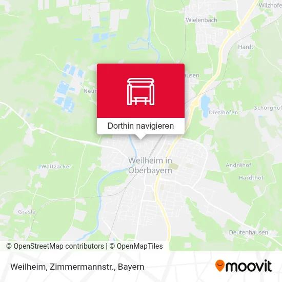 Weilheim, Zimmermannstr. Karte