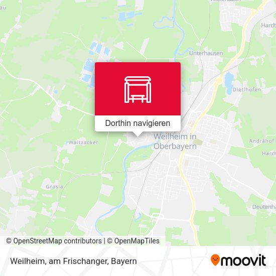 Weilheim, am Frischanger Karte