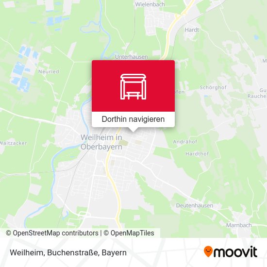 Weilheim, Buchenstraße Karte