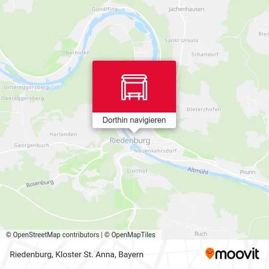 Riedenburg, Kloster St. Anna Karte