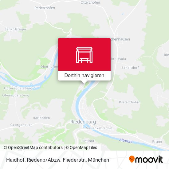 Haidhof, Riedenb / Abzw. Fliederstr. Karte