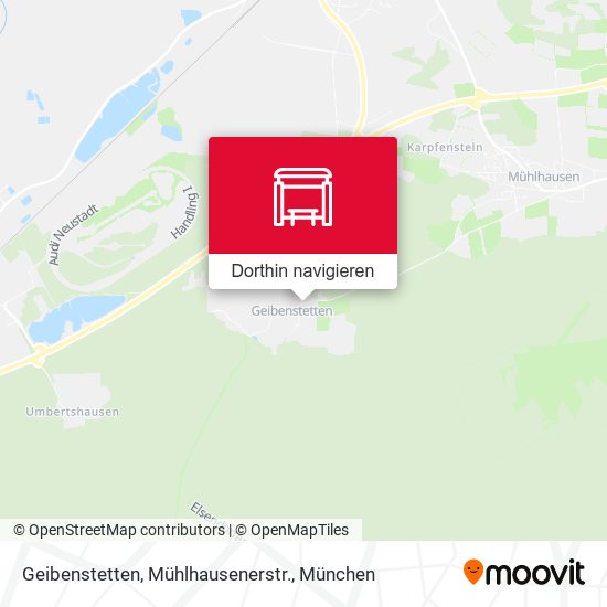 Geibenstetten, Mühlhausenerstr. Karte