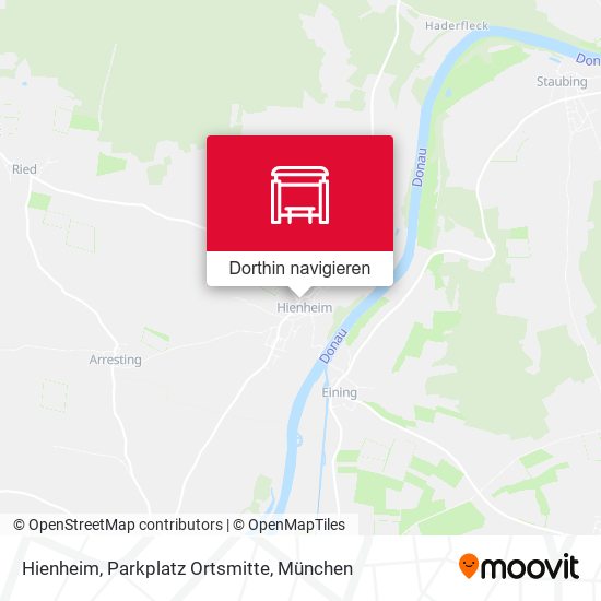 Hienheim, Parkplatz Ortsmitte Karte