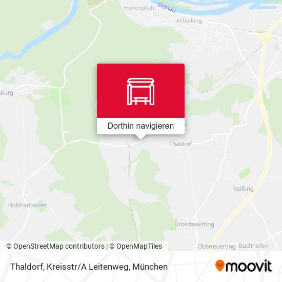Thaldorf, Kreisstr/A Leitenweg Karte