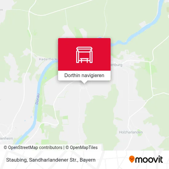 Staubing, Sandharlandener Str. Karte