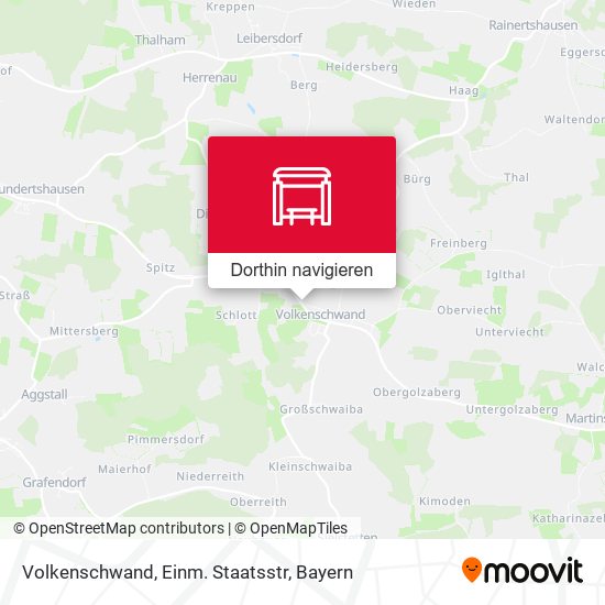 Volkenschwand, Einm. Staatsstr Karte