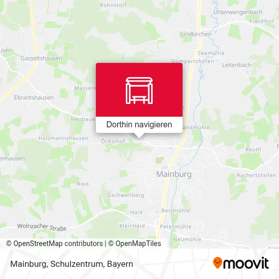 Mainburg, Schulzentrum Karte