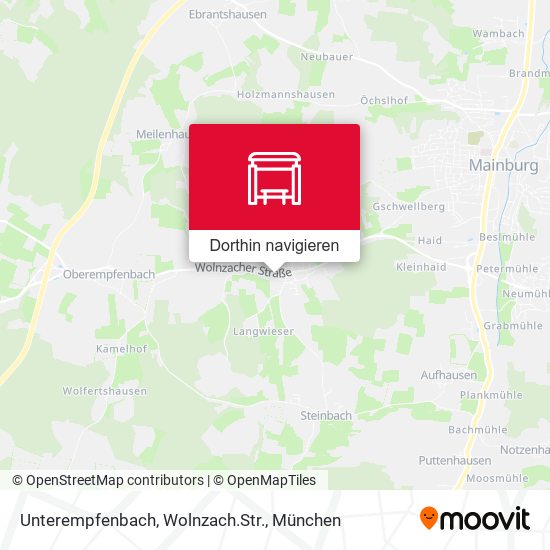 Unterempfenbach, Wolnzach.Str. Karte