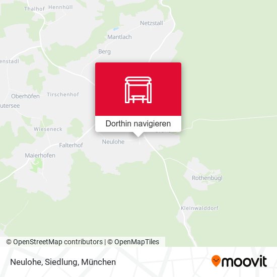 Neulohe, Siedlung Karte