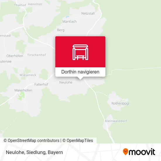 Neulohe, Siedlung Karte
