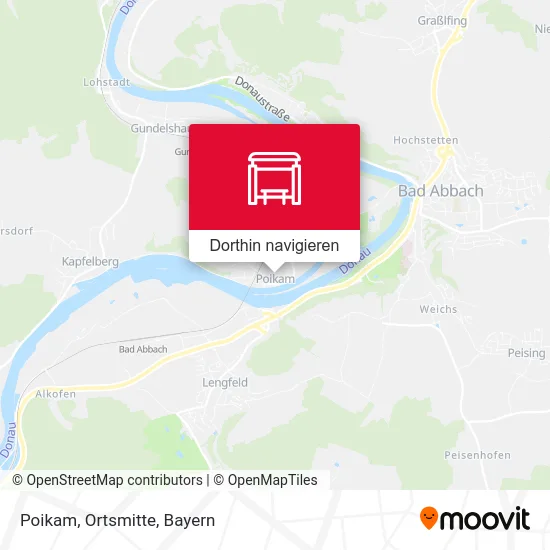 Poikam, Ortsmitte Karte