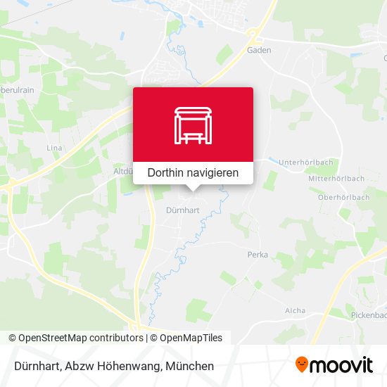 Dürnhart, Abzw Höhenwang Karte