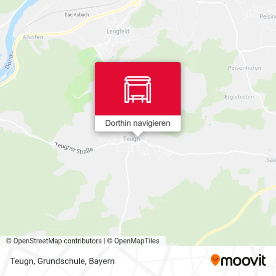Teugn, Grundschule Karte