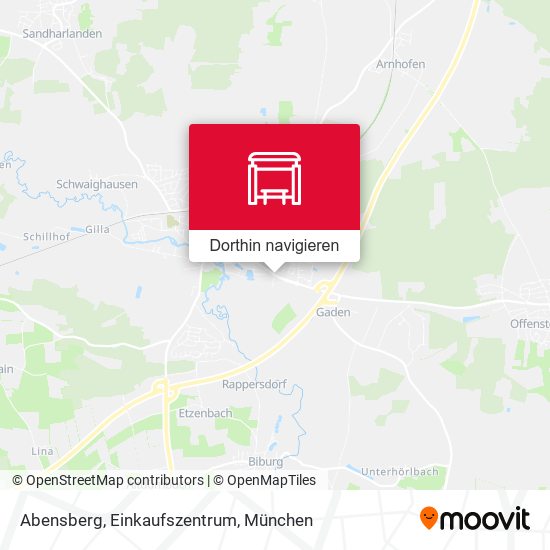Abensberg, Einkaufszentrum Karte