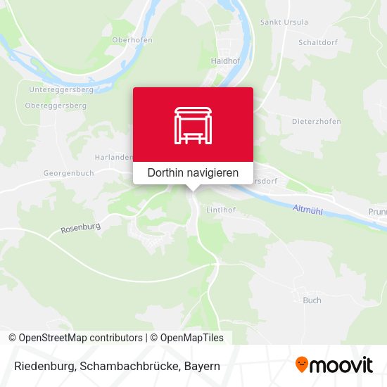 Riedenburg, Schambachbrücke Karte