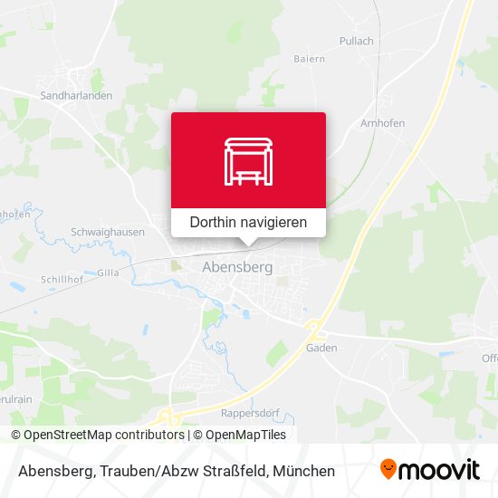 Abensberg, Trauben / Abzw Straßfeld Karte