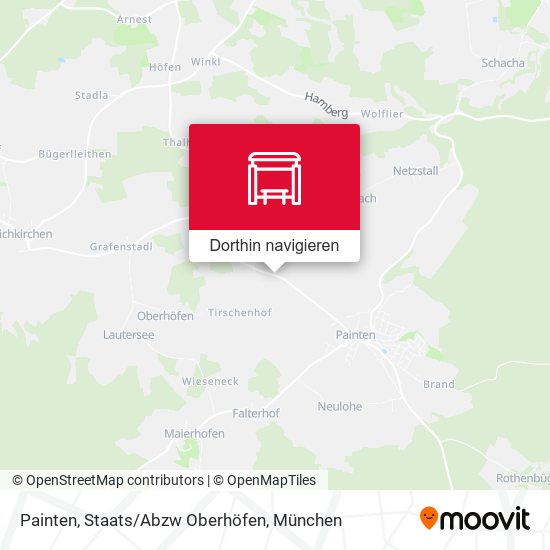 Painten, Staats/Abzw Oberhöfen Karte