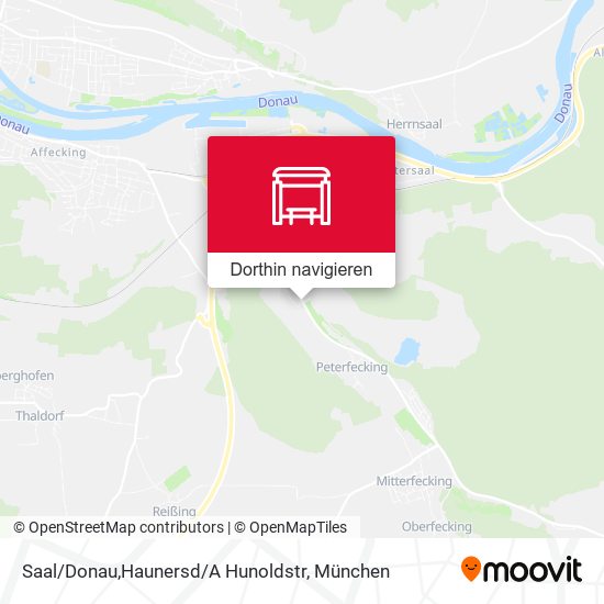 Saal / Donau,Haunersd / A Hunoldstr Karte