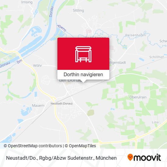 Neustadt / Do., Rgbg / Abzw Sudetenstr. Karte