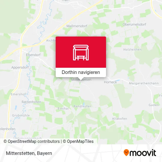 Mitterstetten Karte