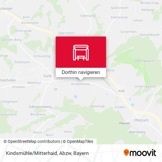 Kindsmühle/Mitterhaid, Abzw Karte