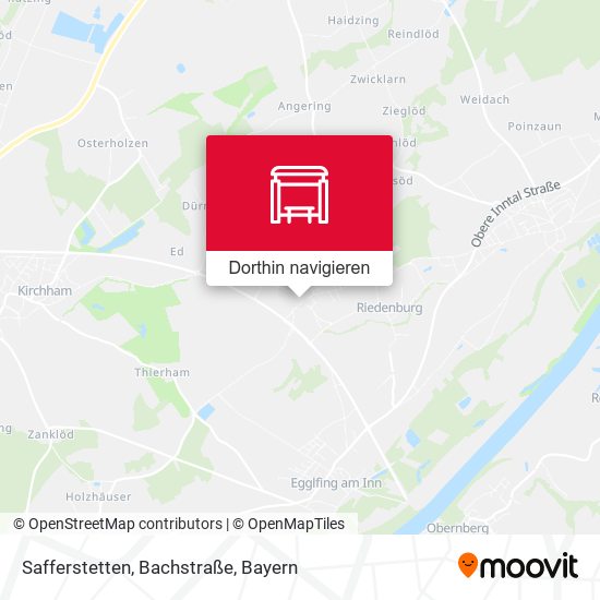 Safferstetten, Bachstraße Karte