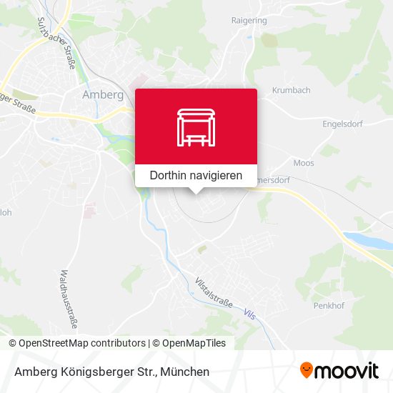Amberg Königsberger Str. Karte