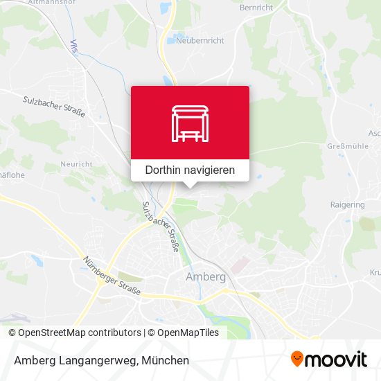 Amberg Langangerweg Karte