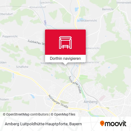 Amberg Luitpoldhütte-Hauptpforte Karte
