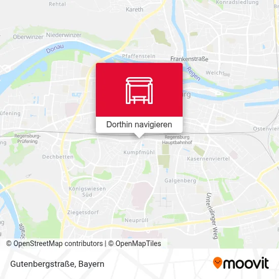 Gutenbergstraße Karte