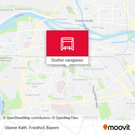 Oberer Kath. Friedhof Karte