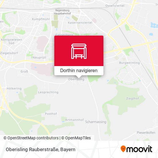 Oberisling Rauberstraße Karte