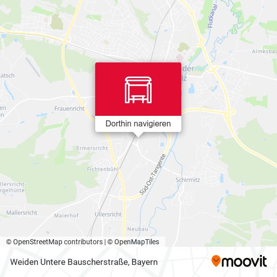 Weiden Untere Bauscherstraße Karte