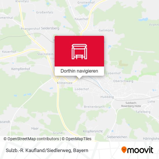 Sulzb.-R. Kaufland/Siedlerweg Karte
