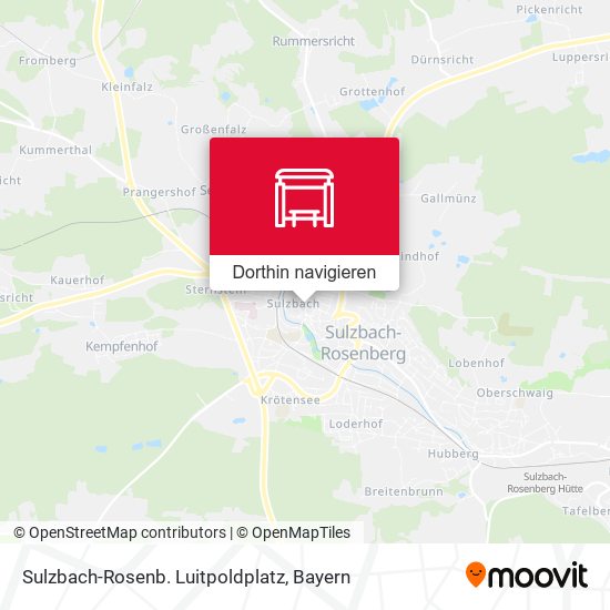 Sulzbach-Rosenb. Luitpoldplatz Karte