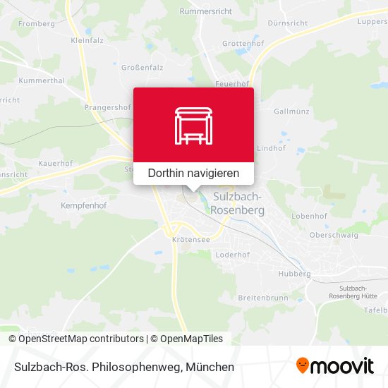 Sulzbach-Ros. Philosophenweg Karte