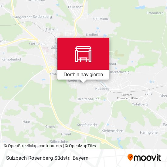 Sulzbach-Rosenberg Südstr. Karte