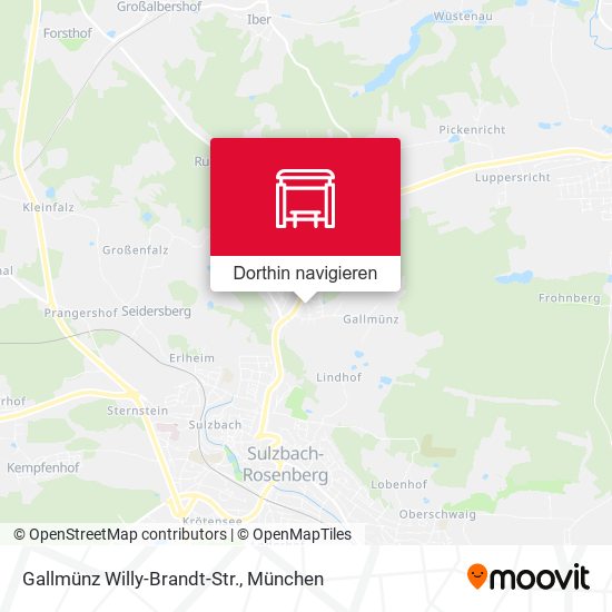 Gallmünz Willy-Brandt-Str. Karte