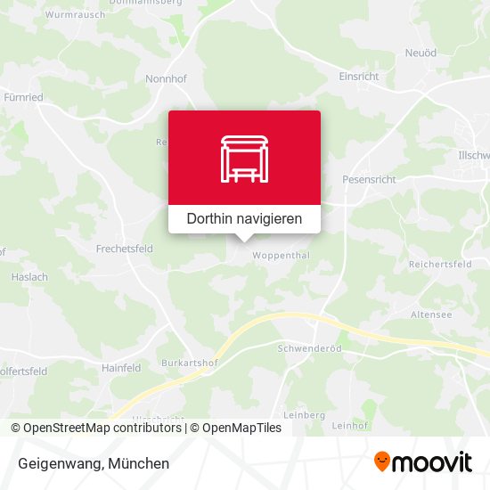 Geigenwang Karte