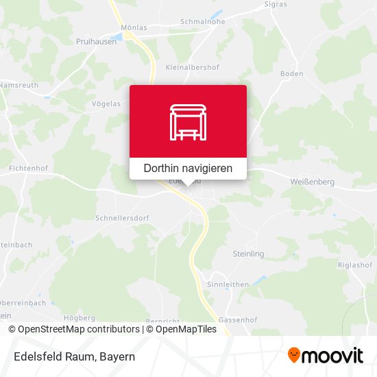 Edelsfeld Raum Karte