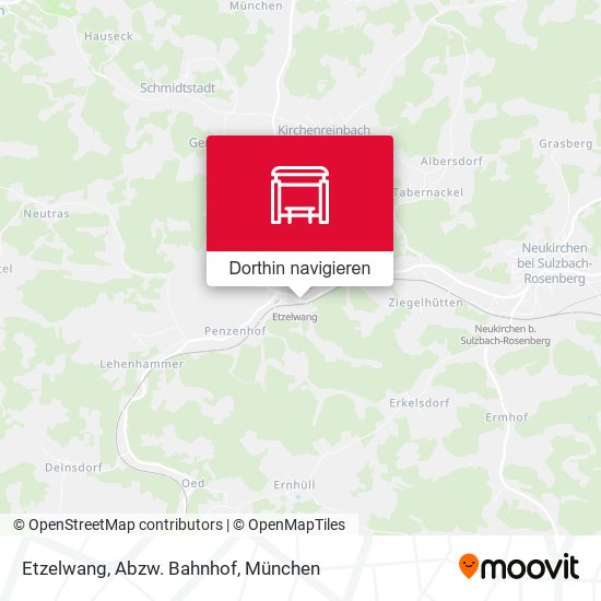 Etzelwang, Abzw. Bahnhof Karte