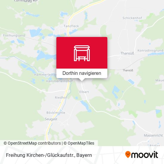 Freihung Kirchen-/Glückaufstr. Karte