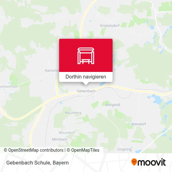 Gebenbach Schule Karte